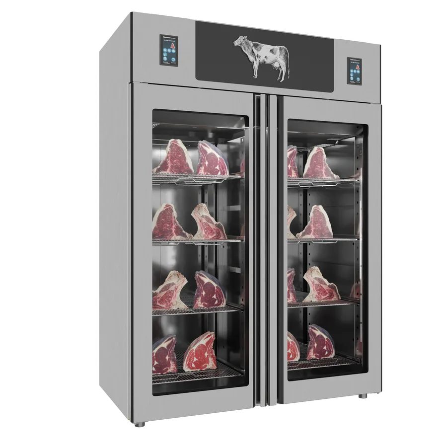 Stagionello® Dry Age 3.0 TWIN 1400 Liter, 150 Kg + 150 Kg Dry Aging Cabinet with Humidity Management, Standard – 220-240V, 1Ph, 548W