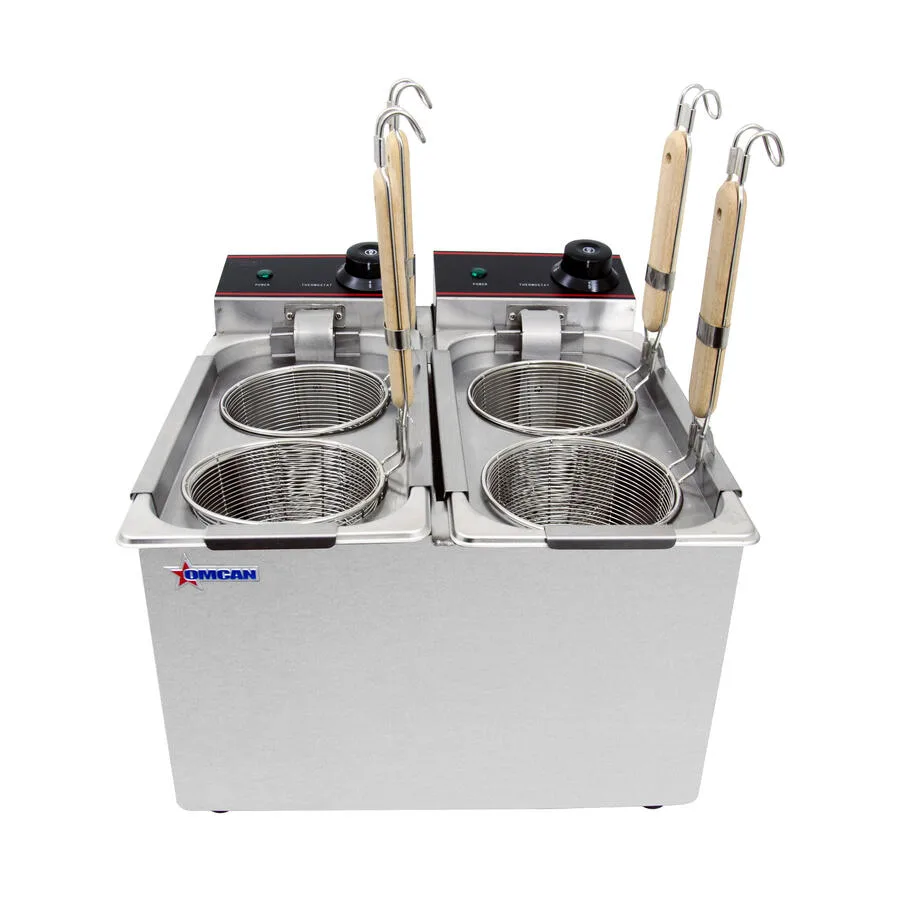 2 x 1 Gallon (4L) Double Tank Electric Countertop Pasta Cooker (120V)