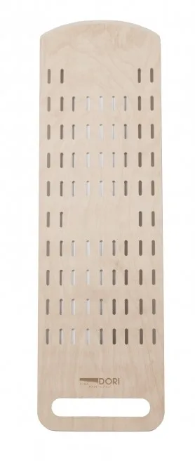 Linea Dori 39.4” x 12” Beech Wood Flatbread Perforated Pizza Peel with Handle