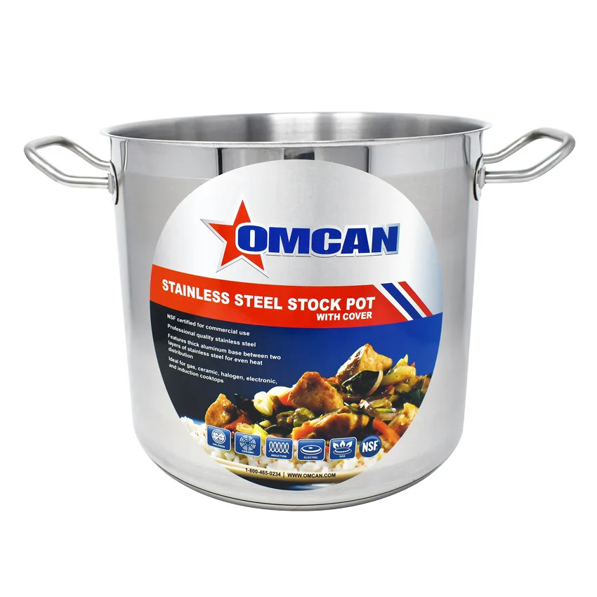16 qt Stainless Steel Stock Pot with Lid