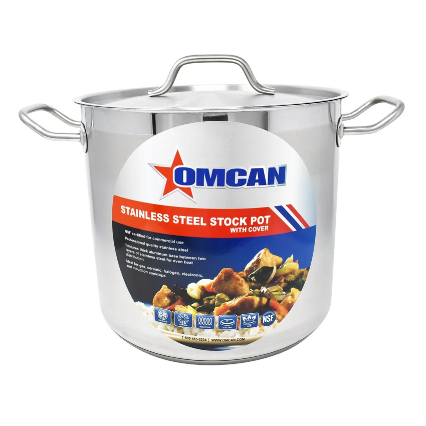 16 qt Stainless Steel Stock Pot with Lid