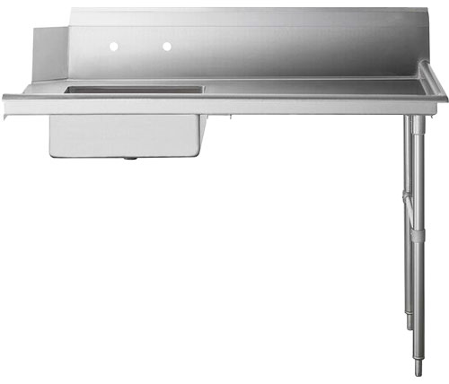 48" Right Side Soiled Dish Table with Sink