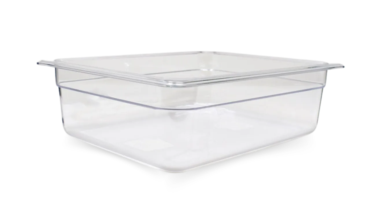 GN 1/2 Half-size Polycarbonate Clear Food Pan, 4″ Deep