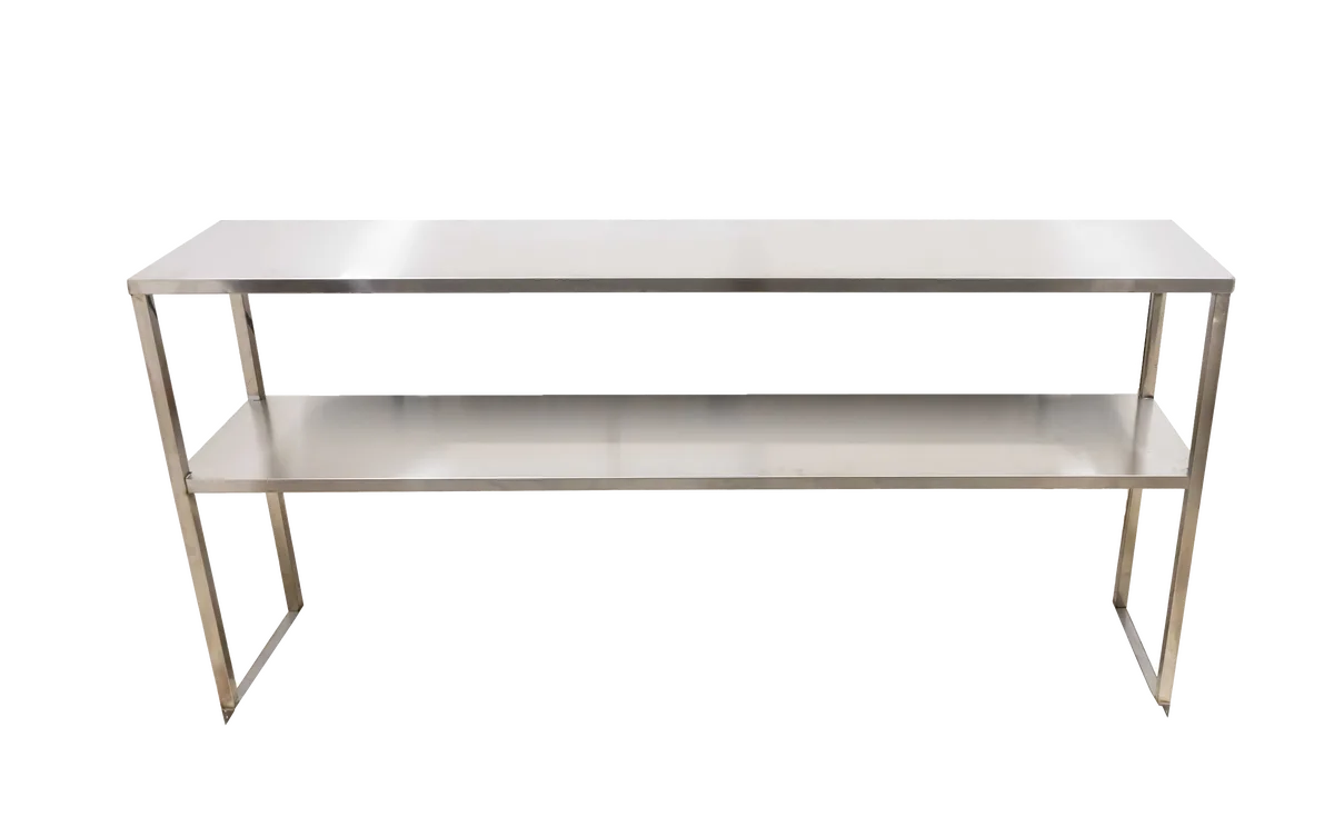 50″ Stainless Steel Double Deck Overshelf for Prep Table #50042