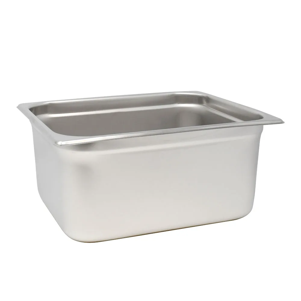 GN 1/2 Half-Size Anti-Jam Stainless Steel Steam Table Pan – 6″ Deep