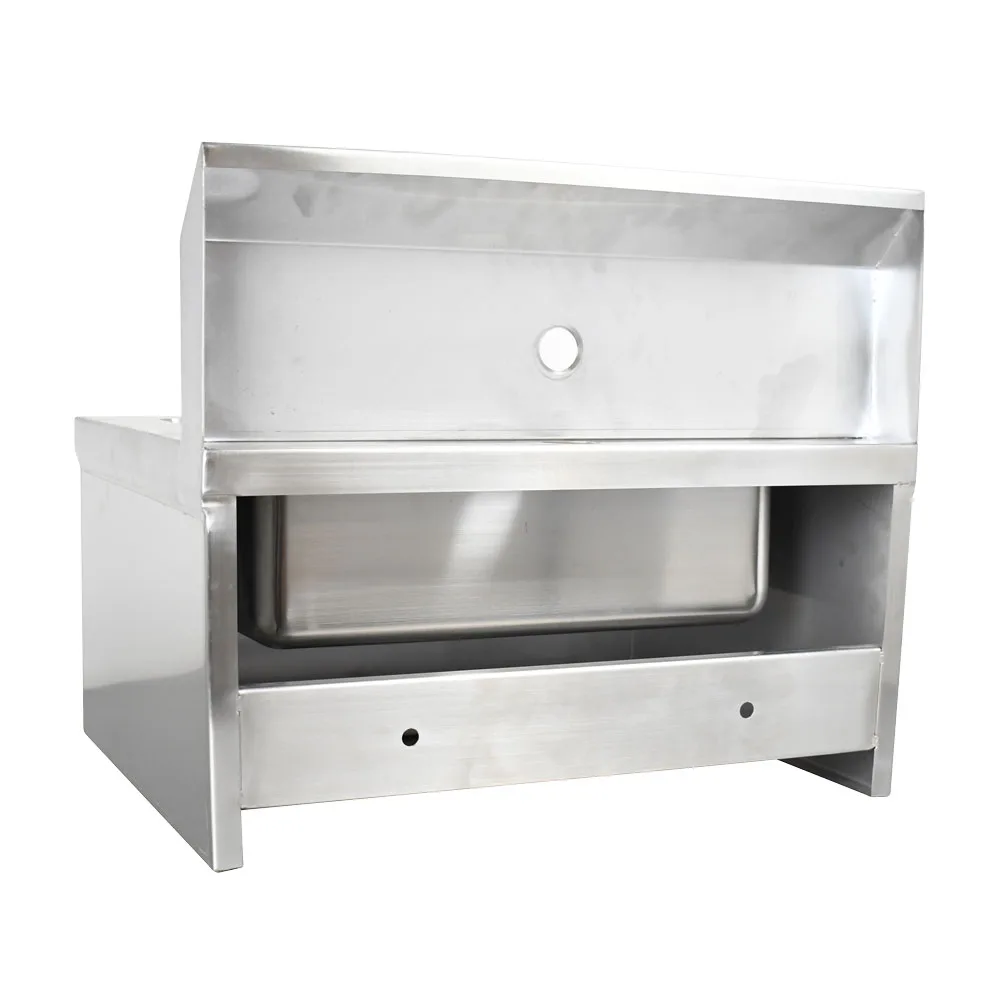 Fabricated Stainless Steel Hand Sink For Knee Valve