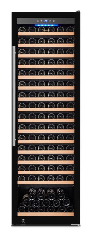 Vinovero 27" Single Zone Wine Cooler with 192 Bottle Capacity and Black Full Glass Door