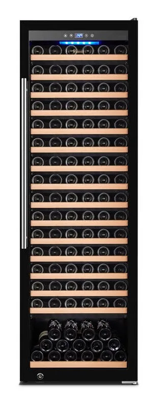 Vinovero 27" Single Zone Wine Cooler with 192 Bottle Capacity and Black Full Glass Door