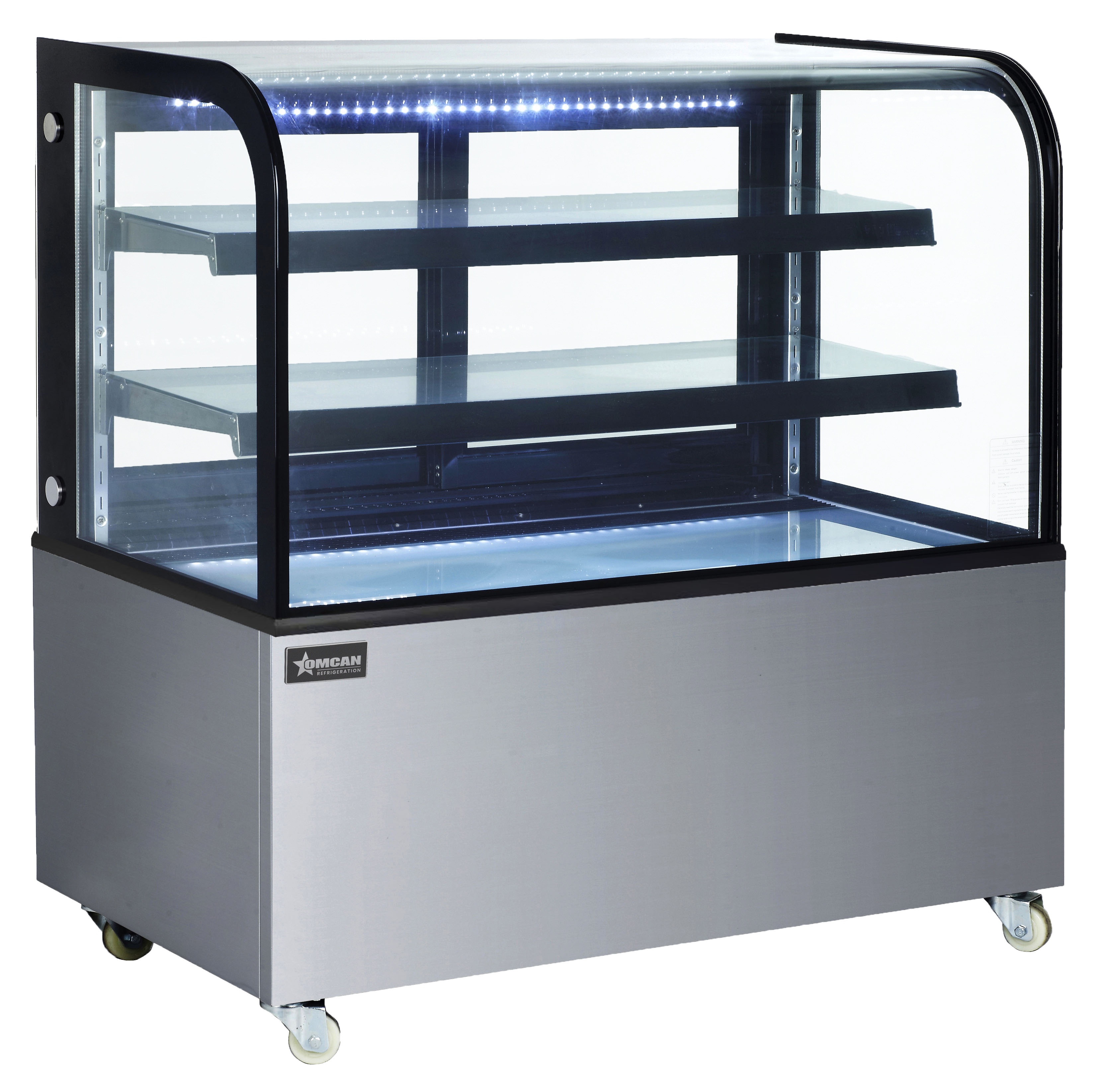 48" Two (2) Shelf Non-Refrigerated Dry Bakery Display Case, 14.1 cu.ft (400 L)