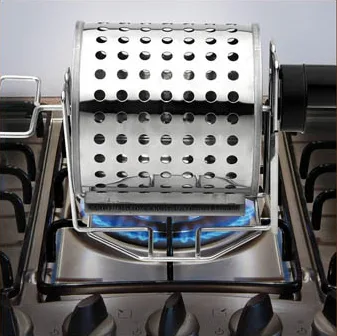 Stainless Steel Chestnut Roaster with Portable Battery Operated Motor