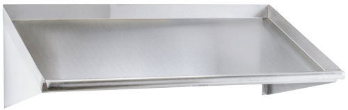 72" Stainless Steel Slanted Rack Shelf