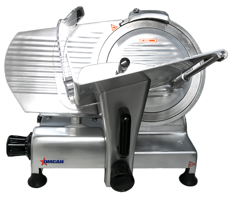 Omcan 12″ Belt-Driven Meat Slicer – 0.33 HP, 110 V
