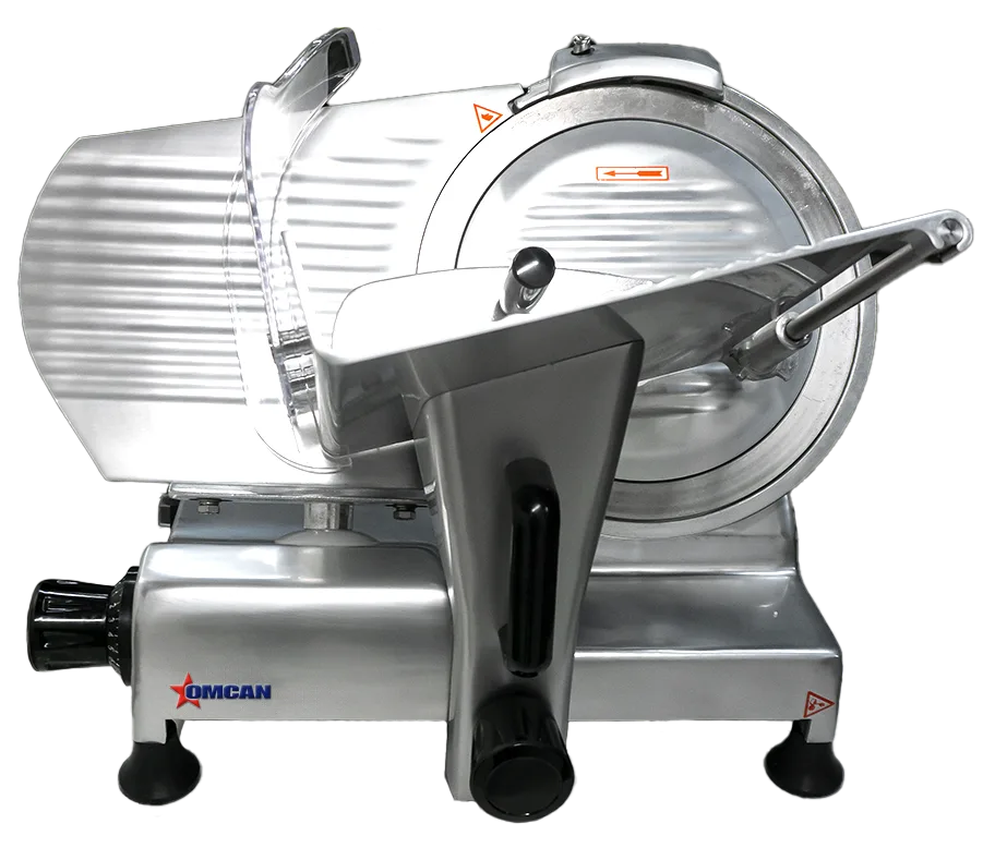 Omcan 12″ Belt-Driven Meat Slicer – 0.33 HP, 110 V