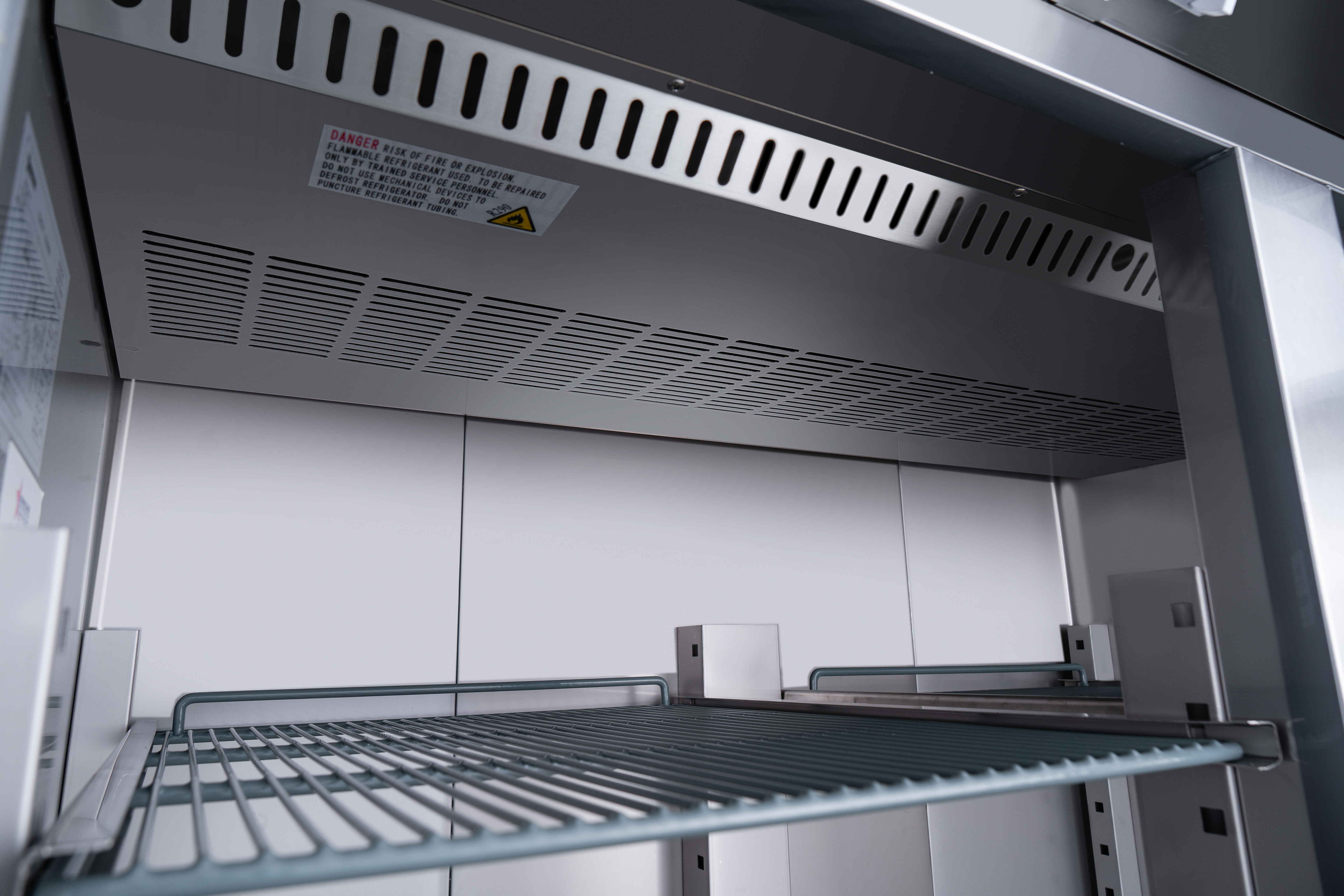 54″ Two (2) Glass Door Top Mounted Reach-In Refrigerator, 43.1 cu.ft. (1220 L), Stainless Steel