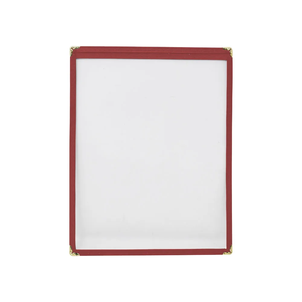 9 1/2″ x 11 3/4″ Red Single Menu Holder