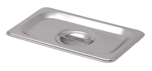 1/9-Size Solid Stainless Steel Steam Table Pan Cover