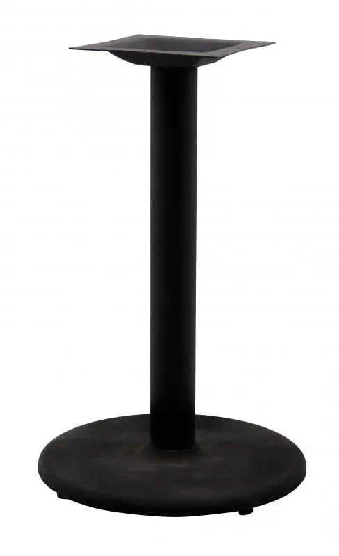 4.5″ Diameter Black Column with Square Top Spider for Standard Height Table