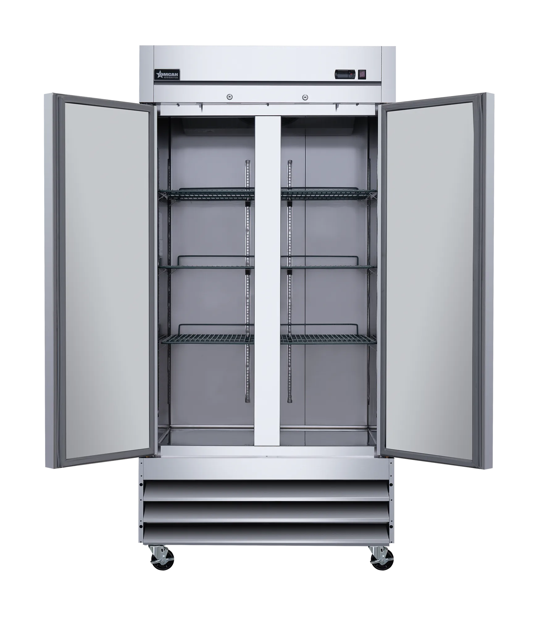 40” Two (2) Door Reach In Refrigerator, 26.5 cu.ft. (750 L), Stainless Steel