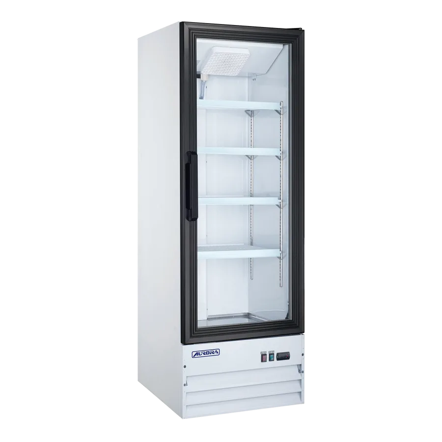 Aurora 22″ One (1) Glass Door Display Refrigerator, 9 cu.ft. (255 L), White