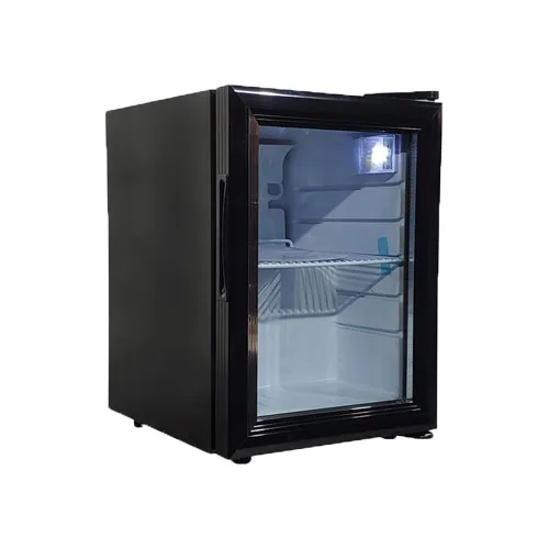 13″ One (1) Glass Door Countertop Display Refrigerator, 0.74 cu.ft. (21 L), Black