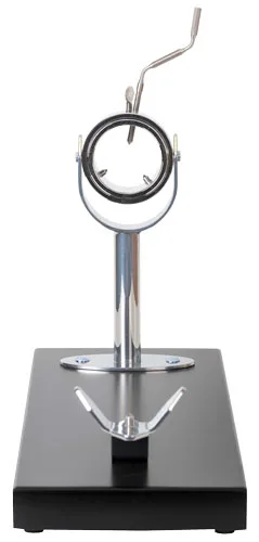 Prosciutto Holder with Wooden Base and Rotating Handle