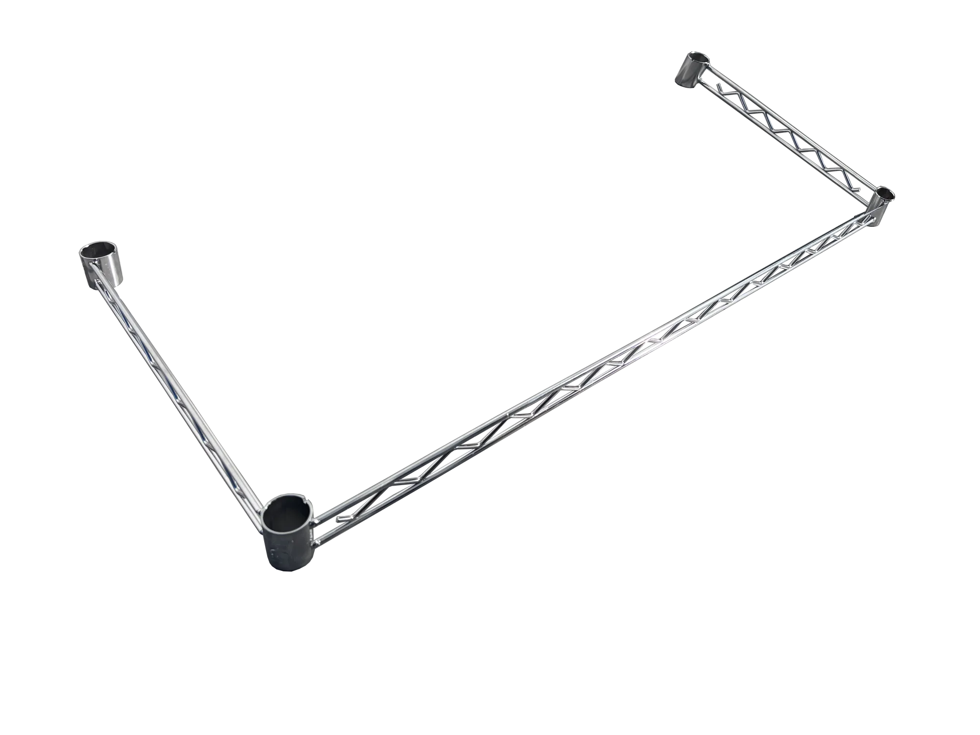 3 Sided Chrome Shelving Frame 24" x 48"