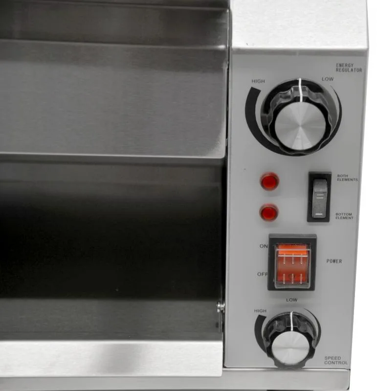 Commercial 10″ wide Conveyor Toaster with 3″ Opening – 120 V, 1800W