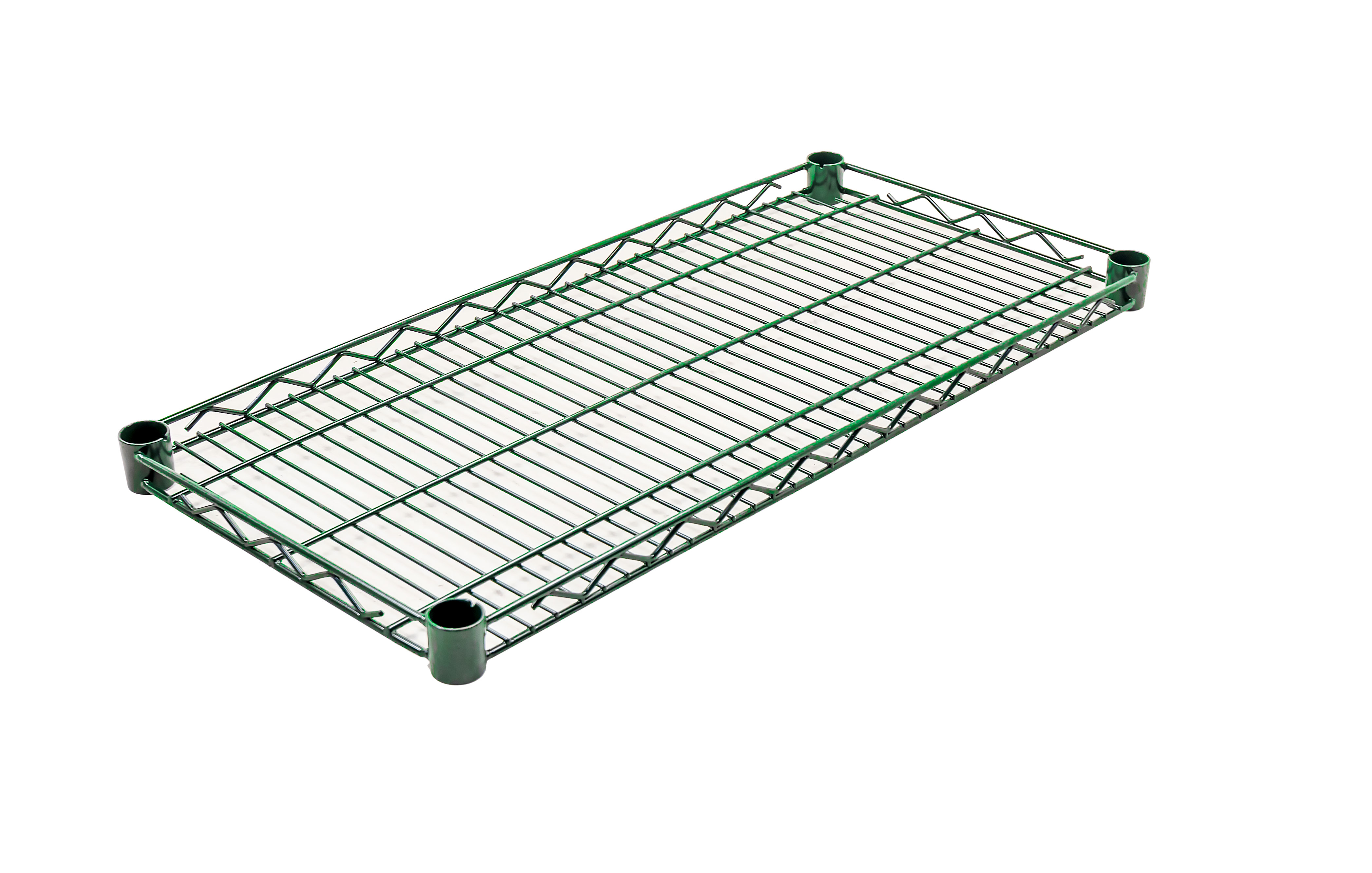 14″ x 30″ Dark Green Epoxy Wire Shelf