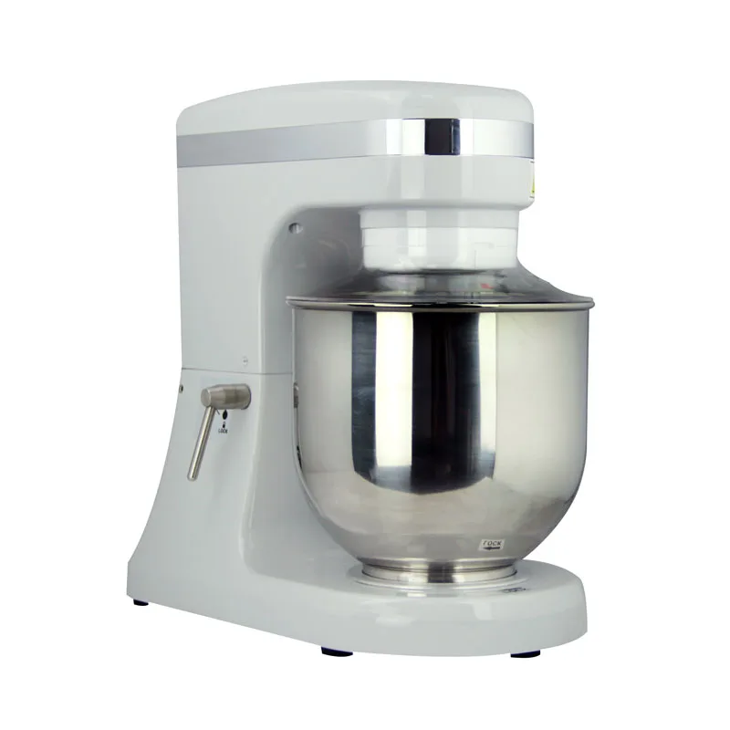 7 qt Gray Countertop Planetary Mixer with Guard – 110V, 270W