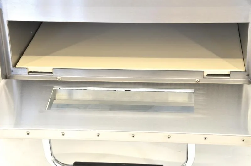 27" Countertop Double Chamber Electric Pizza Oven with Ceramic Deck- 240V, 1 Ph, 3.2 kW