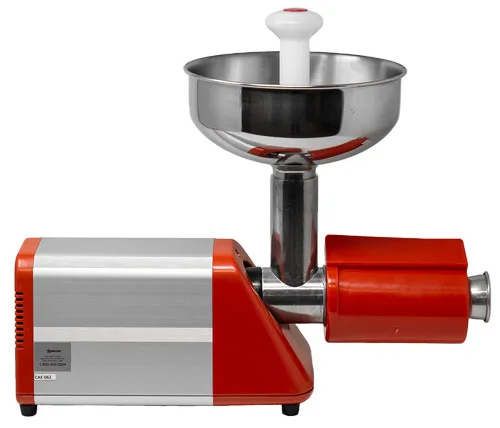 Light-Duty Electric Tomato Squeezer with Plastic Cover and 0.33 HP Motor