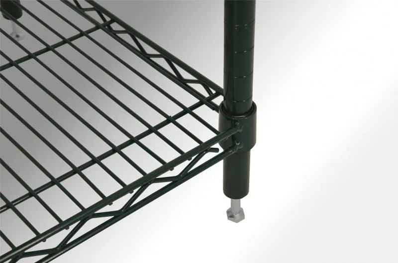 18″ D x 60″ W x 72″ H Dark Green Epoxy Shelving Kit