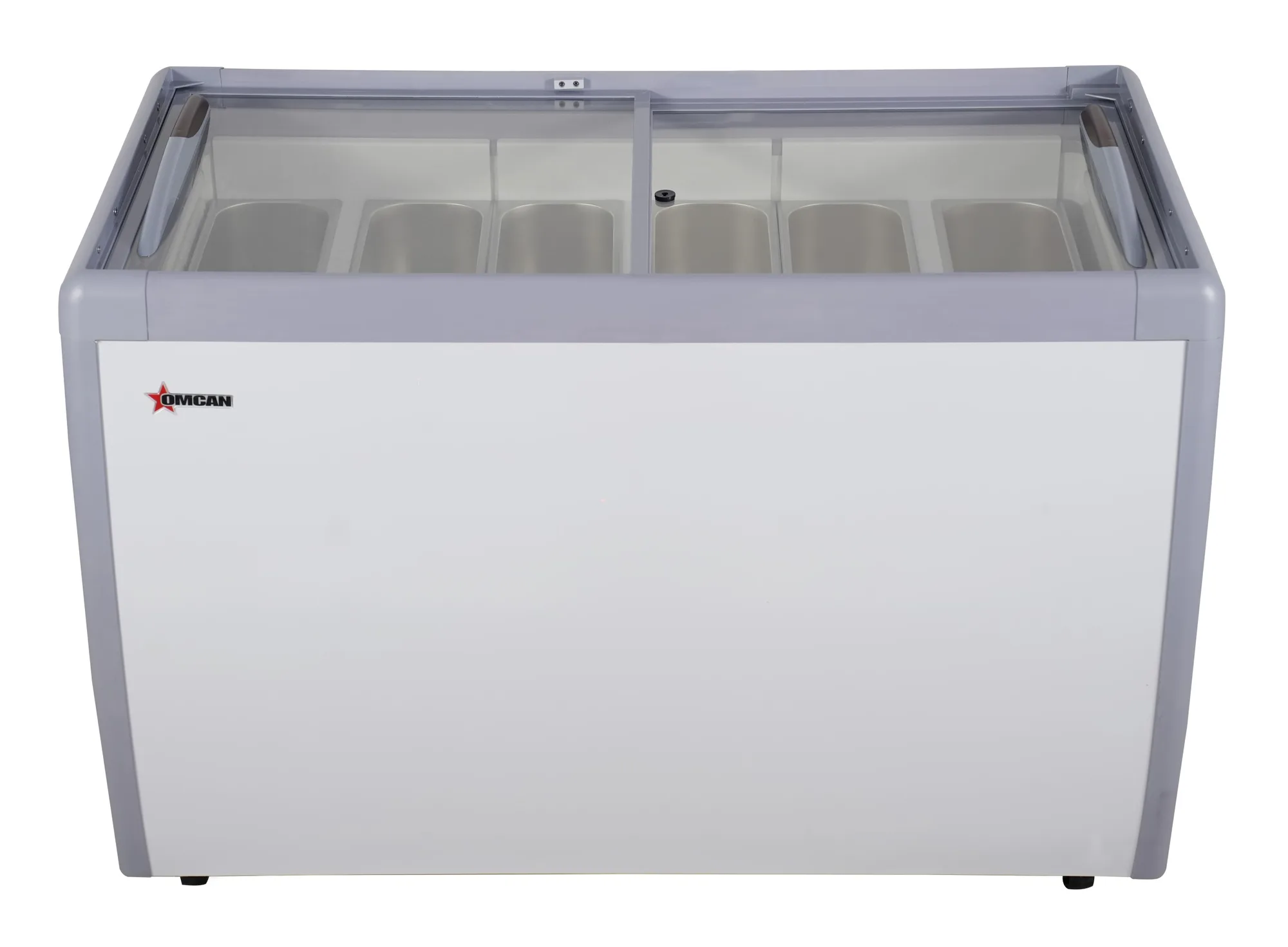 50″ Nine (9) Pan Gelato Dipping Cabinet with Flat Sneeze Guard