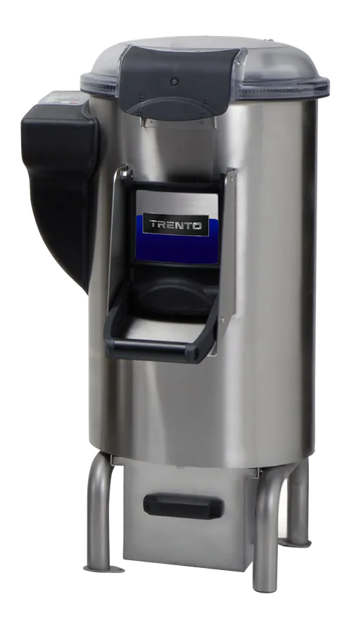 Trento 40 lbs. Potato Peeler with Microswitch and Floor Water Discharge – 115V, 1.2HP