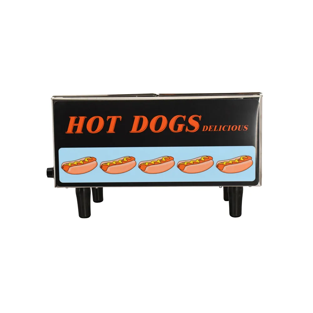 Stainless Steel Hotdog Steamer and Bun Warmer, 30 Buns and 50 Hotdogs Capacity – 120 V, 1.2 kW