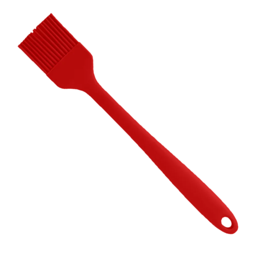 10” x 1 3/4” Silicone Pastry Basting Brush BPA Free – Red