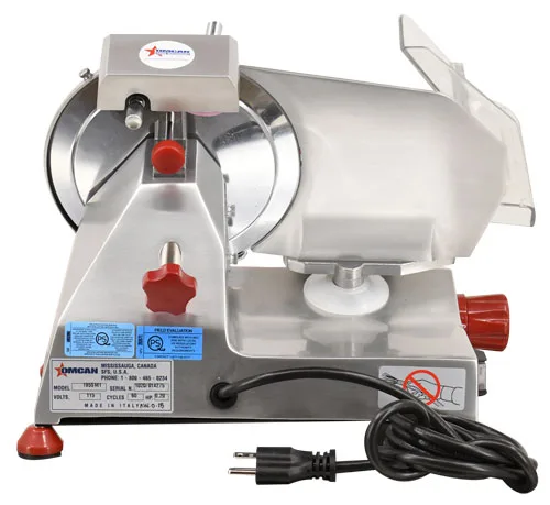 Trento 8″ Belt-Driven Meat Slicer with Fixed Blade Sharpener – 0.2 HP, 110 V