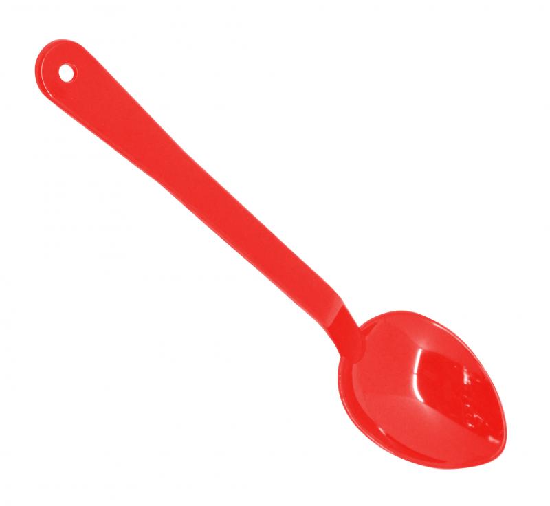 13" Red Polycarbonate Serving Spoon