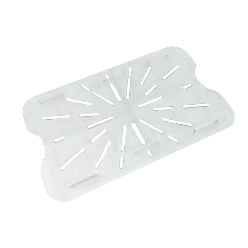 Full-size Clear Polycarbonate Drain Shelf for Food Storage Pans