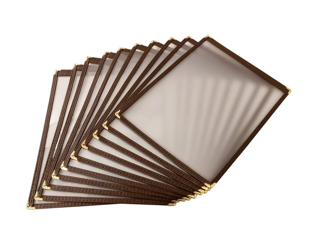 9 1/2″ x 11 3/4″ Single Brown Menu Holder