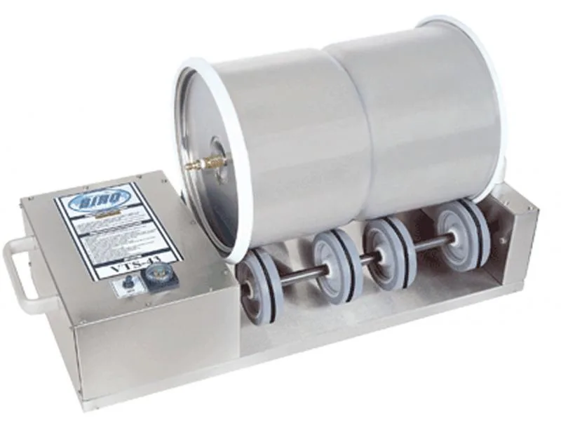 Biro VTS-43 Vacuum Marinating Tumblers with 20 lb capacity Twin Stainless Steel Drums and Remote Vacuum Pump