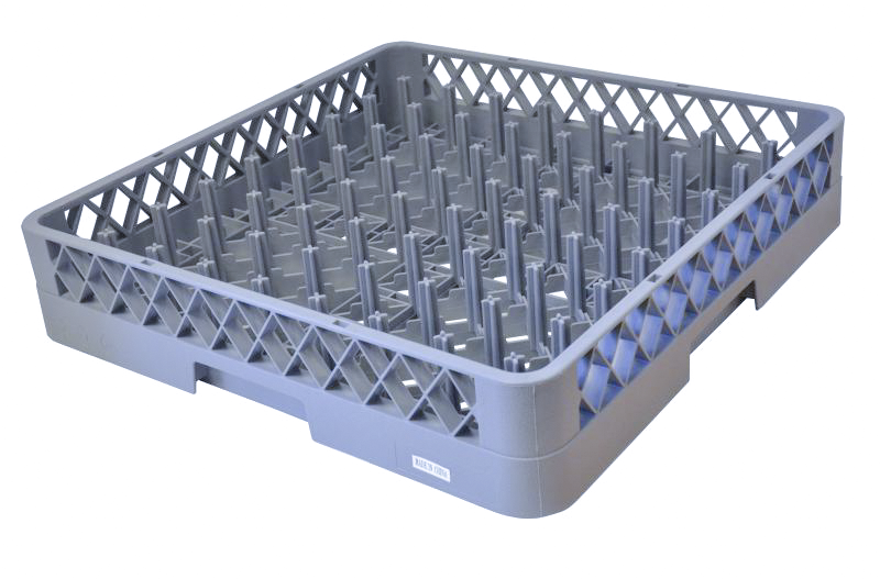 64 Peg Dishwasher Peg Rack Full Size, Gray