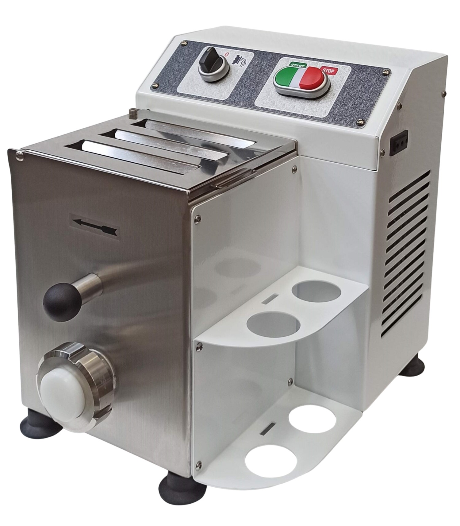 Trento TR50 11 lb/hr (5 kg/hr) Countertop Pasta Machine, Silver – 0.5 HP, 110V