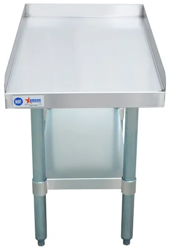 30″ x 18″ Stainless Steel Equipment Stand with Galvanized Undershelf and Legs