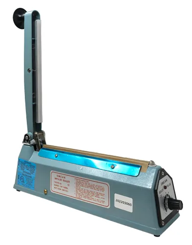 Portable Impulse Sealer with 8″ seal bar and 2 mm seal width