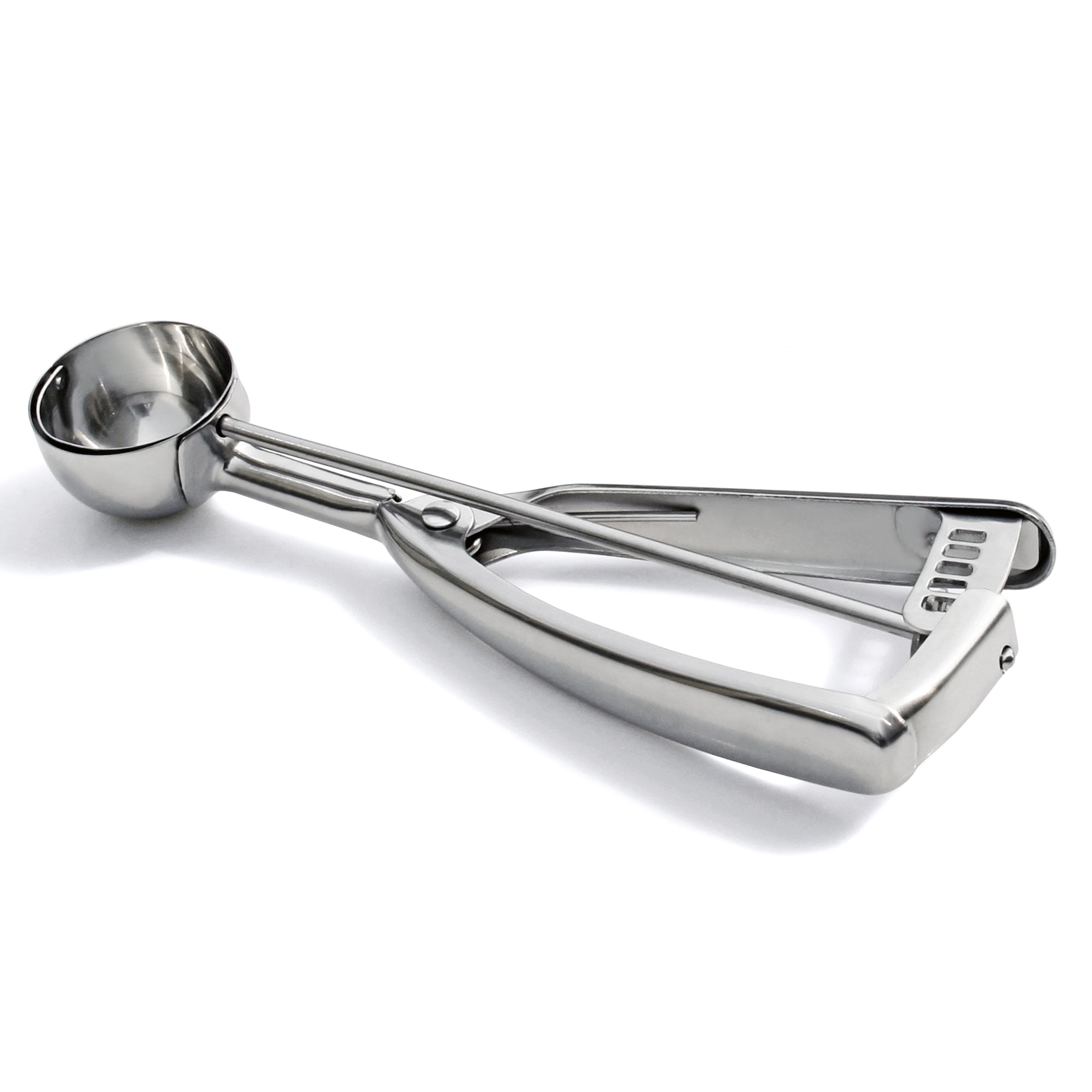 #50 Stainless Steel Squeeze Handle Ice Cream Scoop Disher – 5/8 oz