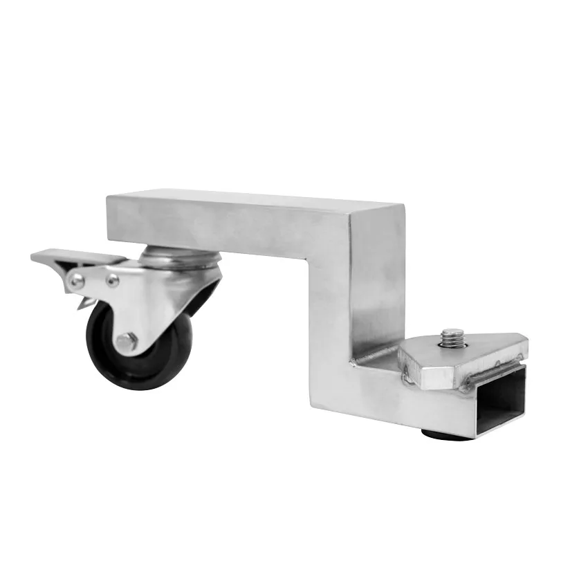 Talsa Optional Stainless Steel Swivel Caster with Brake for 26 lb, 48 lb, and 65 lb. Capacity Stainless Steel Sausage Stuffers | Trento