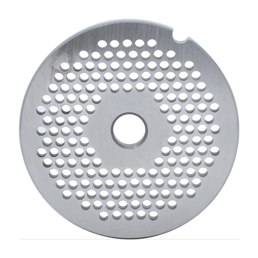 European Style #12 stainless steel plate, hubless, 3.2mm (1/8″) – one notch/ round