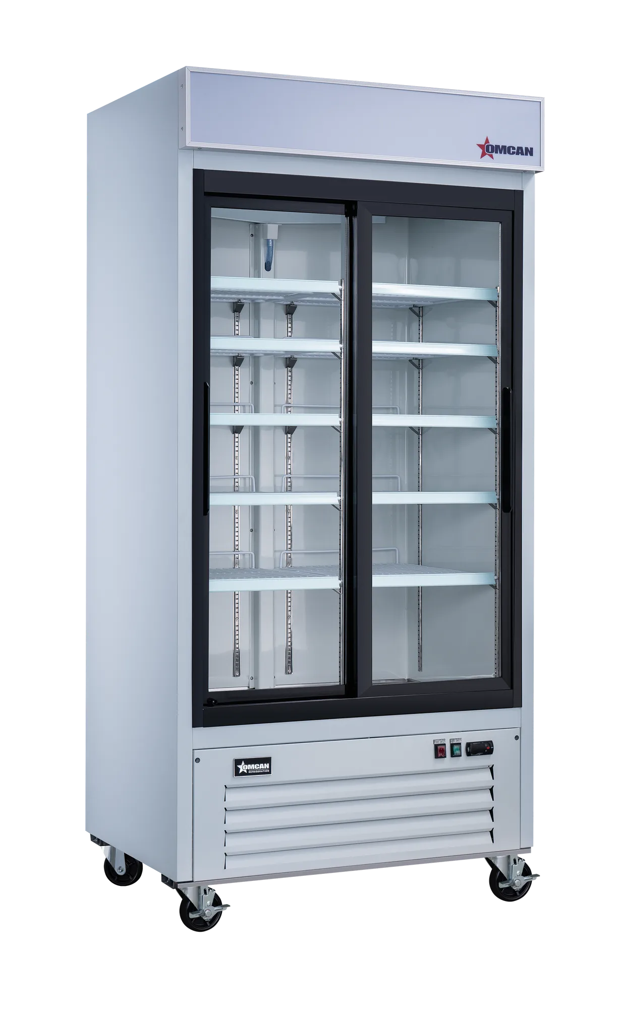 40" Two (2) Sliding Glass Door Display Refrigerator, 31.5 cu.ft. (892 L), White