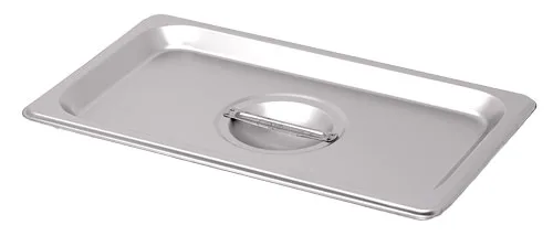 Quarter-Size Solid Stainless Steel Steam Table Pan Cover